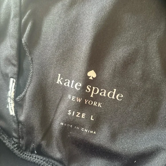 Kate Spade Black Sports Bra with Mesh Detail - Picture 3 of 5